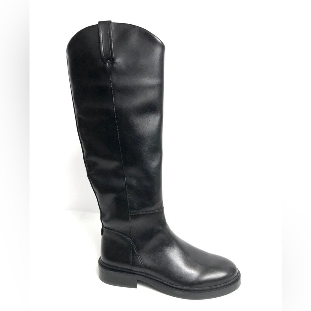 Sam Edelman Women's Fable Leather Knee-High Boot Black 7 M